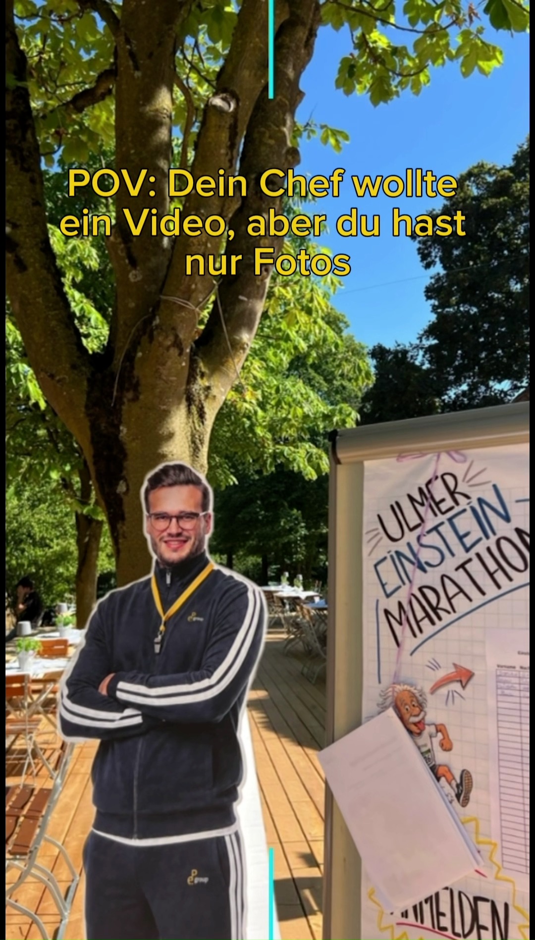 Manchmal muss man bei der Problemlösung kreativ werden 🤭
#sommerfest #trend #spaß  #event